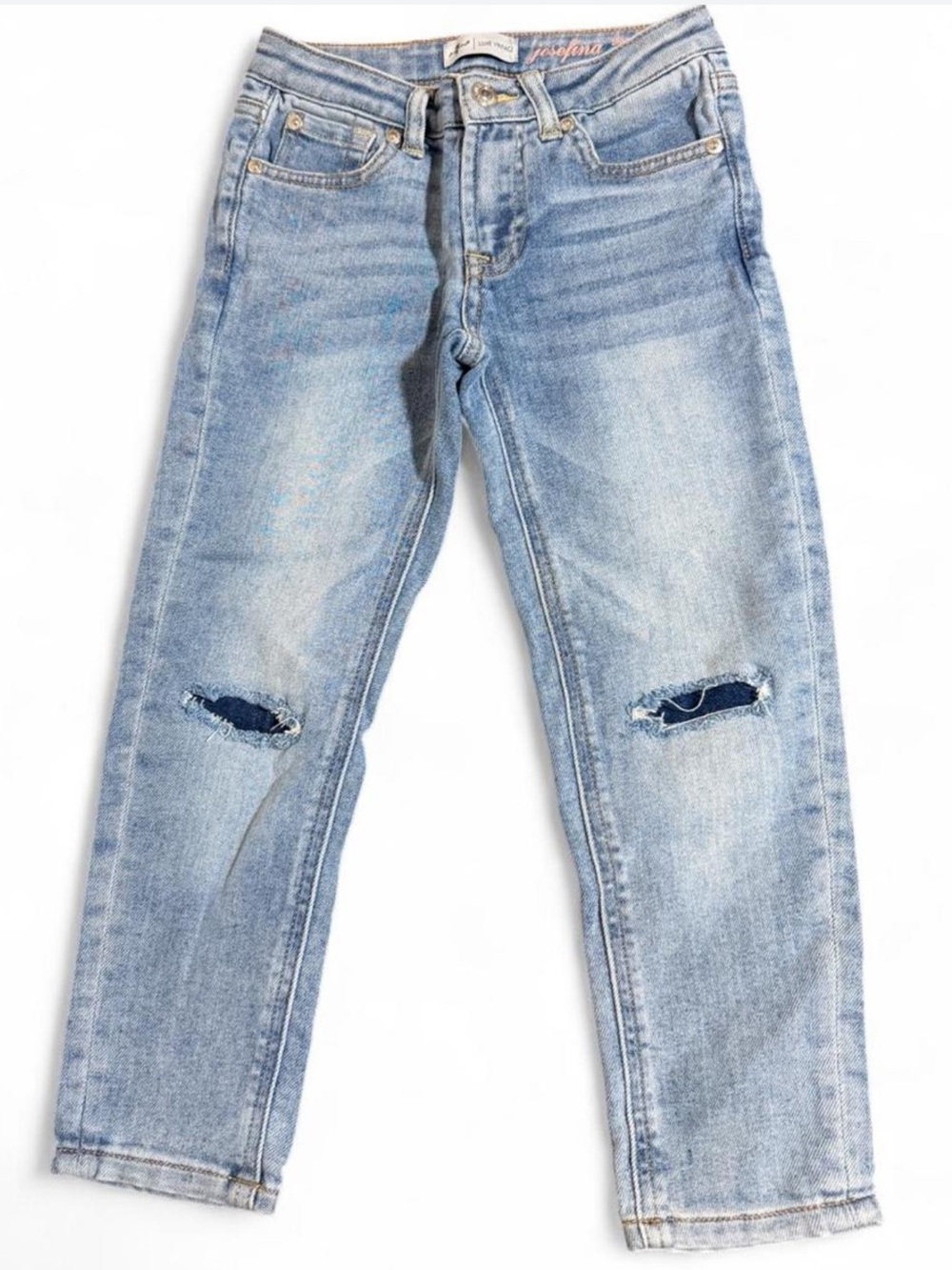 NWOT Girls 7 For All Mankind Straight Jeans